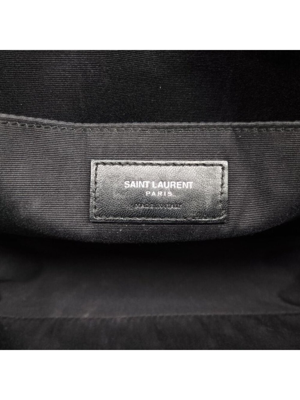 Saint Laurent Fringe Gray Leather Shoulder - Picture 10 of 15